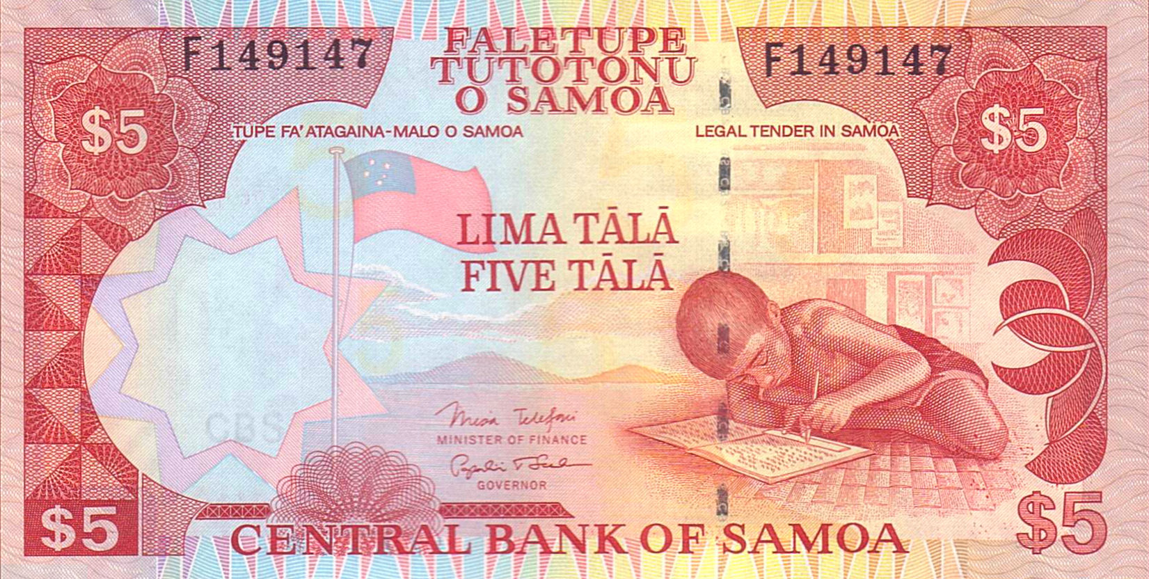 Samoa 5 2002 UNC P-33/a2